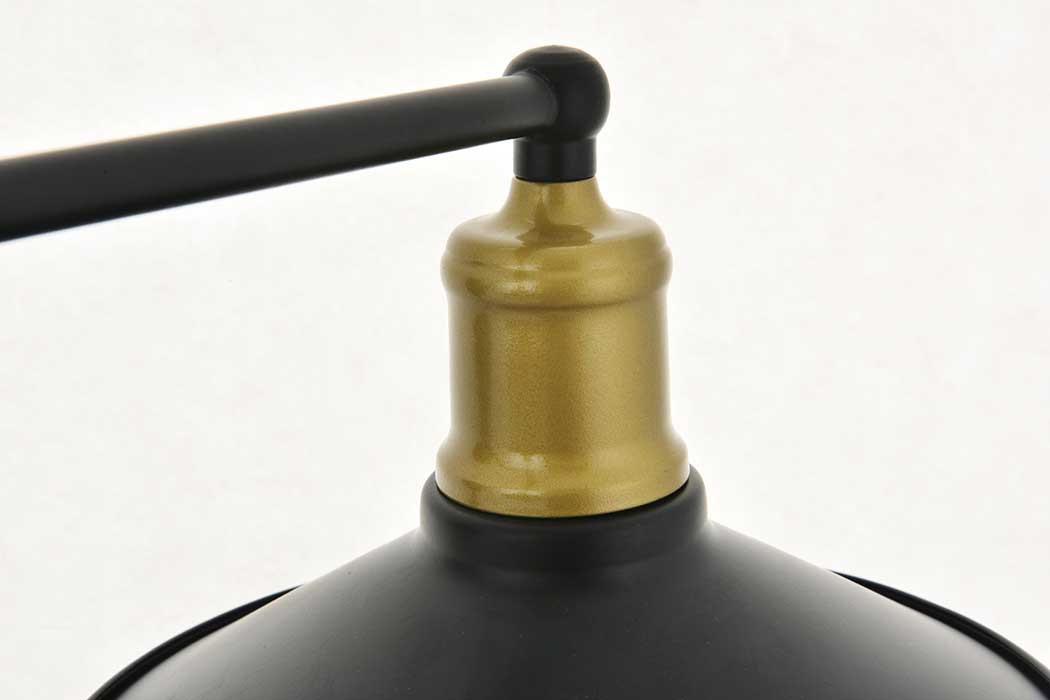 Elegant Etude 2 Lights Wall Sconce - Brass/Black, L 33.1" (LD4033W33BRB)