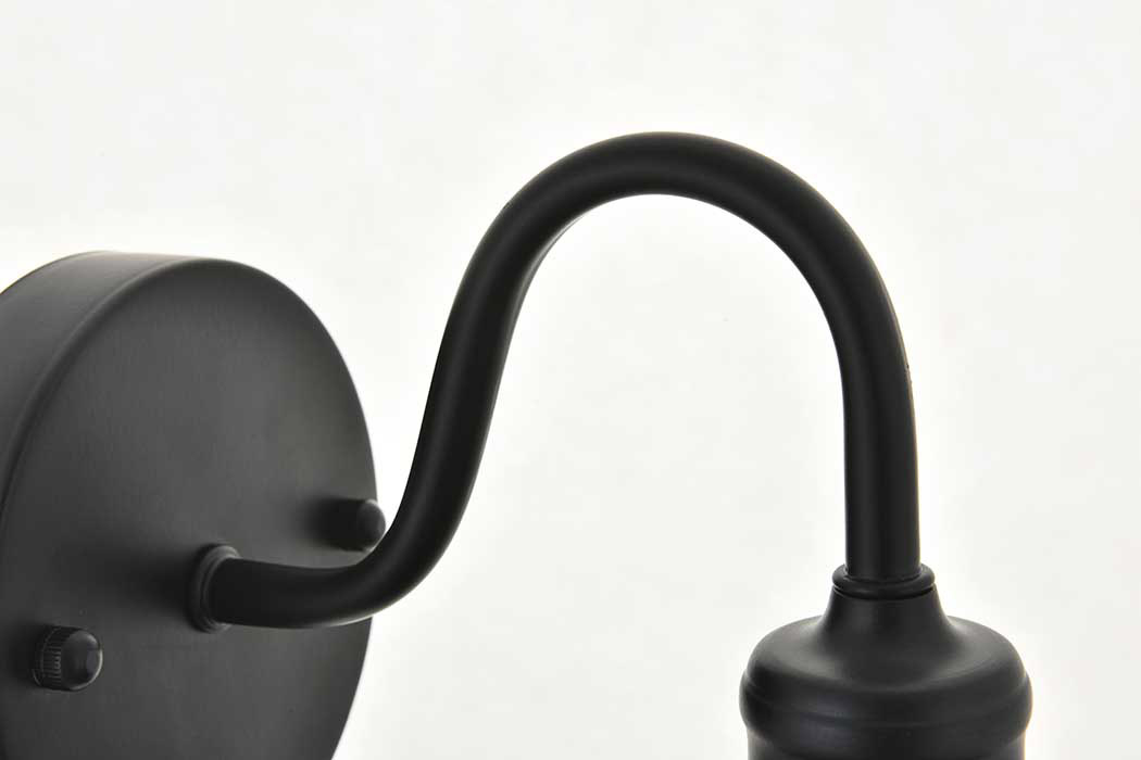 Elegant Etude 2 Lights Wall Sconce - Black, L 8.7" (LD4033W9BK)