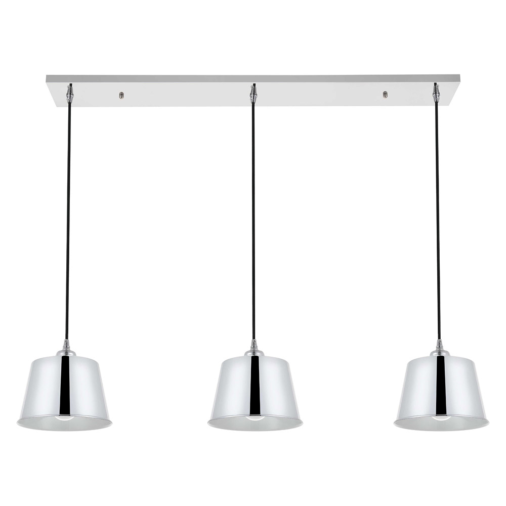 Elegant Nota 3 Light Pendant - Chrome (LD4057D40C)