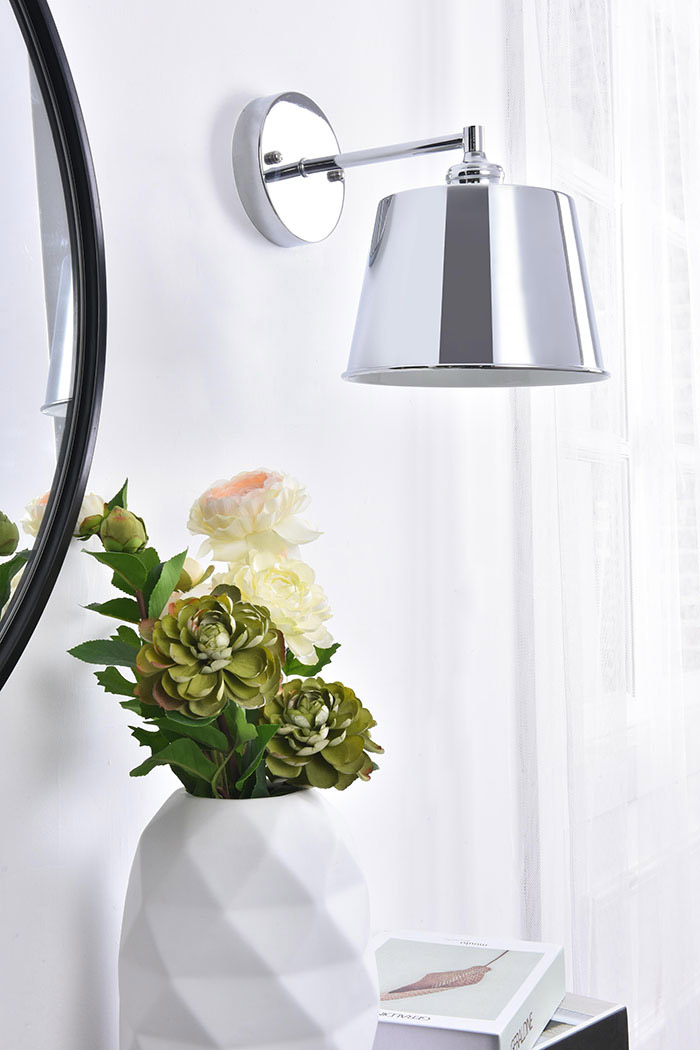 Elegant Nota 1 Light Wall Sconce - Chrome (LD4058W8C)