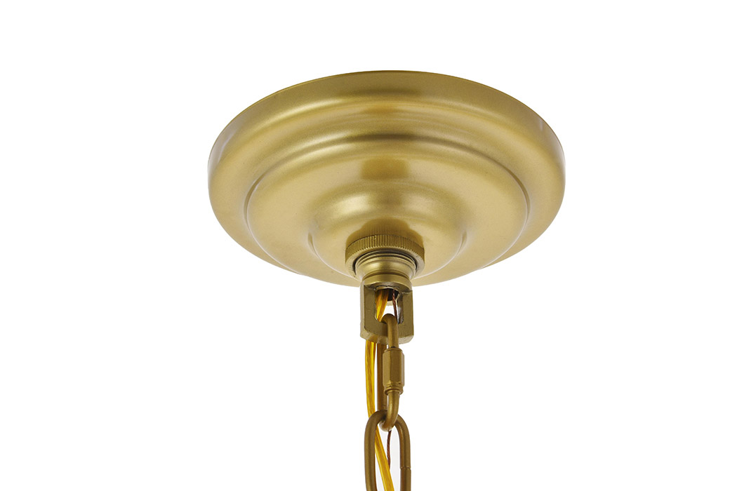 Elegant Kora 5-Light Pendant - Brass, L 17" (LD5016D17BR)