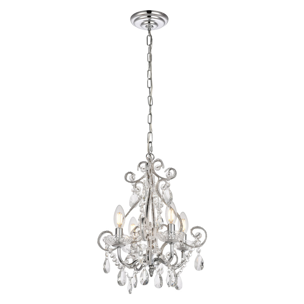 Elegant Kato 4-Light Pendant - Chrome (LD5018D12C)