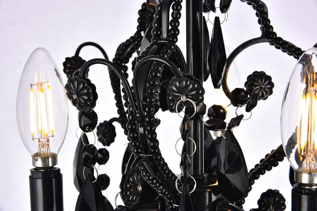 Elegant Karter 3-Light Pendant - Black (LD5019D9BK)
