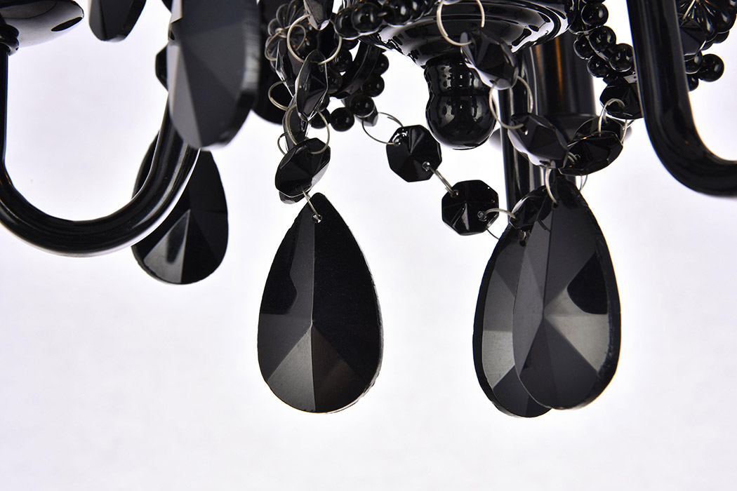 Elegant Karter 3-Light Pendant - Black (LD5019D9BK)