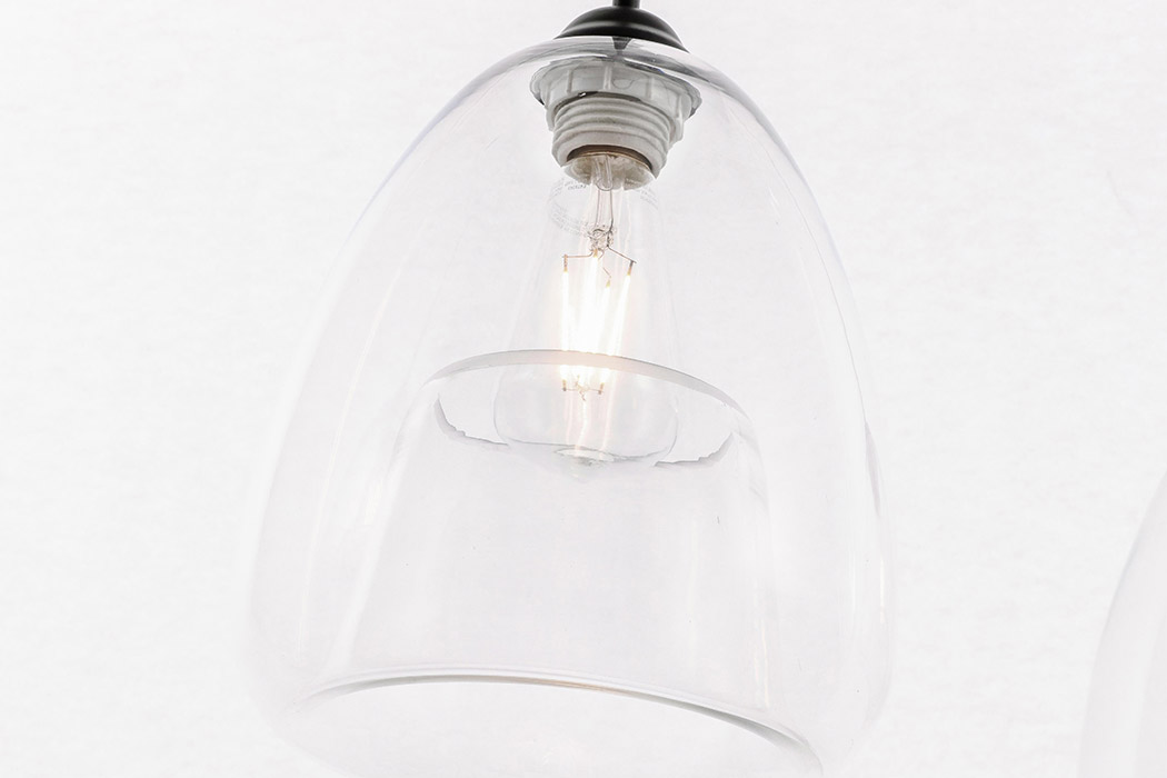 Elegant Pendant Light - Black, L 36" (LD5032D36BK)