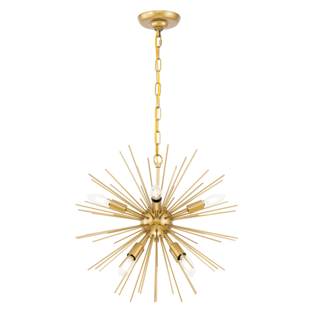 Elegant Pendant Light - Brass, L 20" (LD5036D20BR)