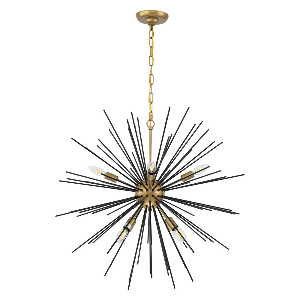 Elegant Pendant Light - Black, L 30" (LD5038D30BK)