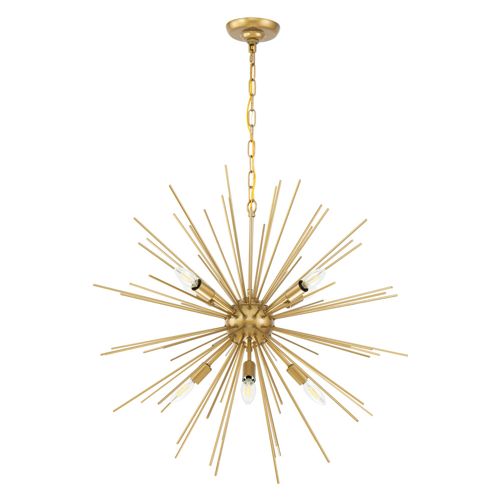 Elegant Pendant Light - Brass, L 30" (LD5039D30BR)