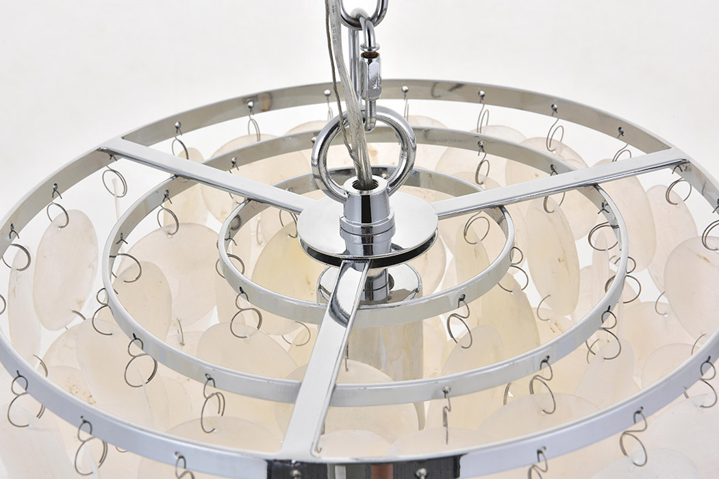 Elegant Selene 1 Light Pendant - Chrome, L 10" (LD5050D10C)