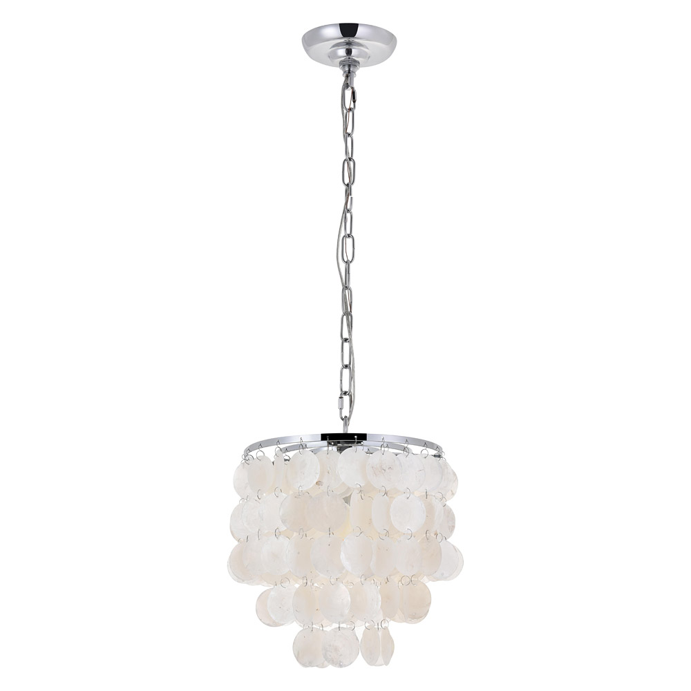 Elegant Selene 1 Light Pendant - Chrome, L 10" (LD5050D10C)