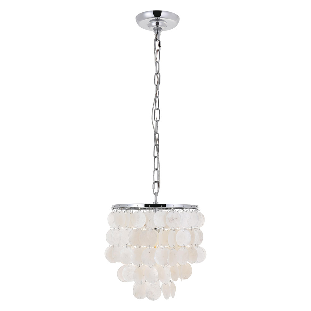 Elegant Selene 1 Light Pendant - Chrome, L 10" (LD5050D10C)