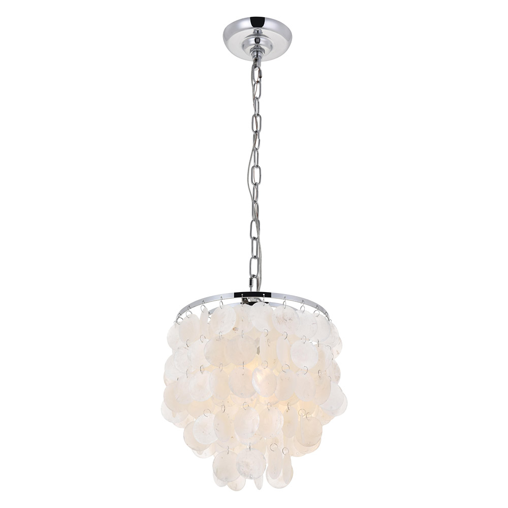 Elegant Selene 1 Light Pendant - Chrome, L 10" (LD5050D10C)