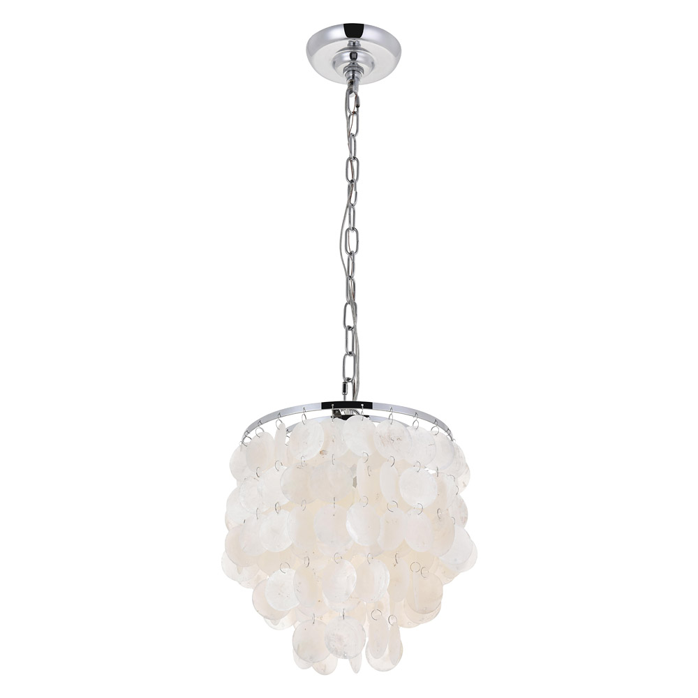 Elegant Selene 1 Light Pendant - Chrome, L 10" (LD5050D10C)