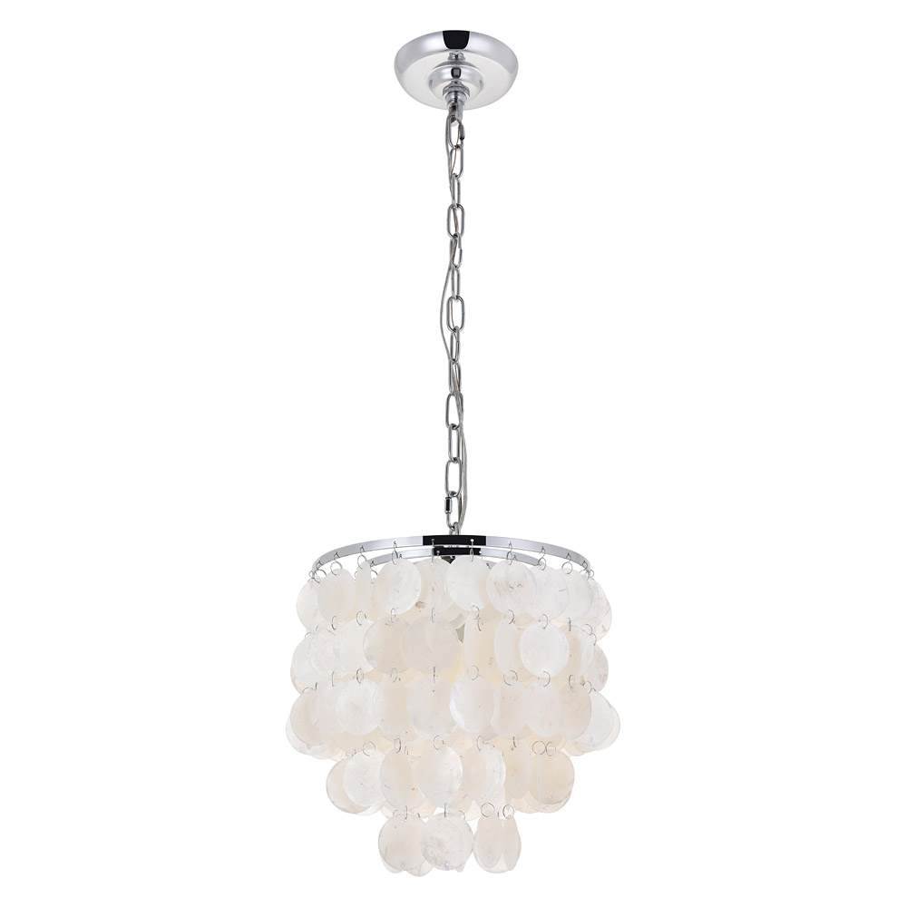 Elegant Selene 1 Light Pendant - Chrome, L 10" (LD5050D10C)