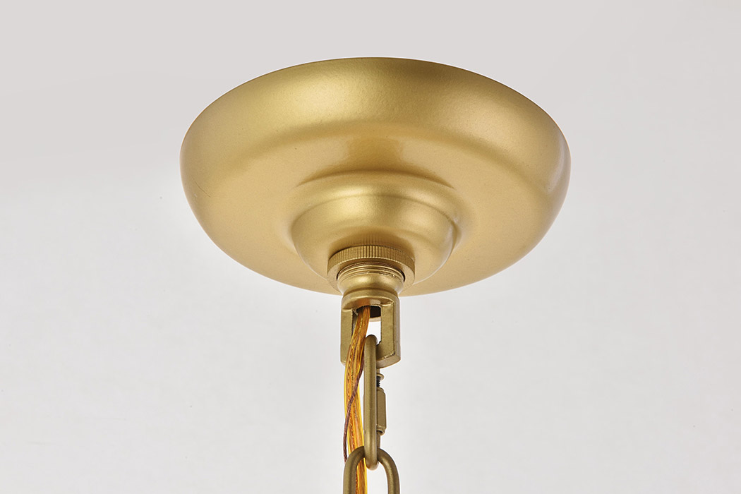 Elegant Selene 1 Light Pendant - Brass, L 24" (LD5050D24BR)