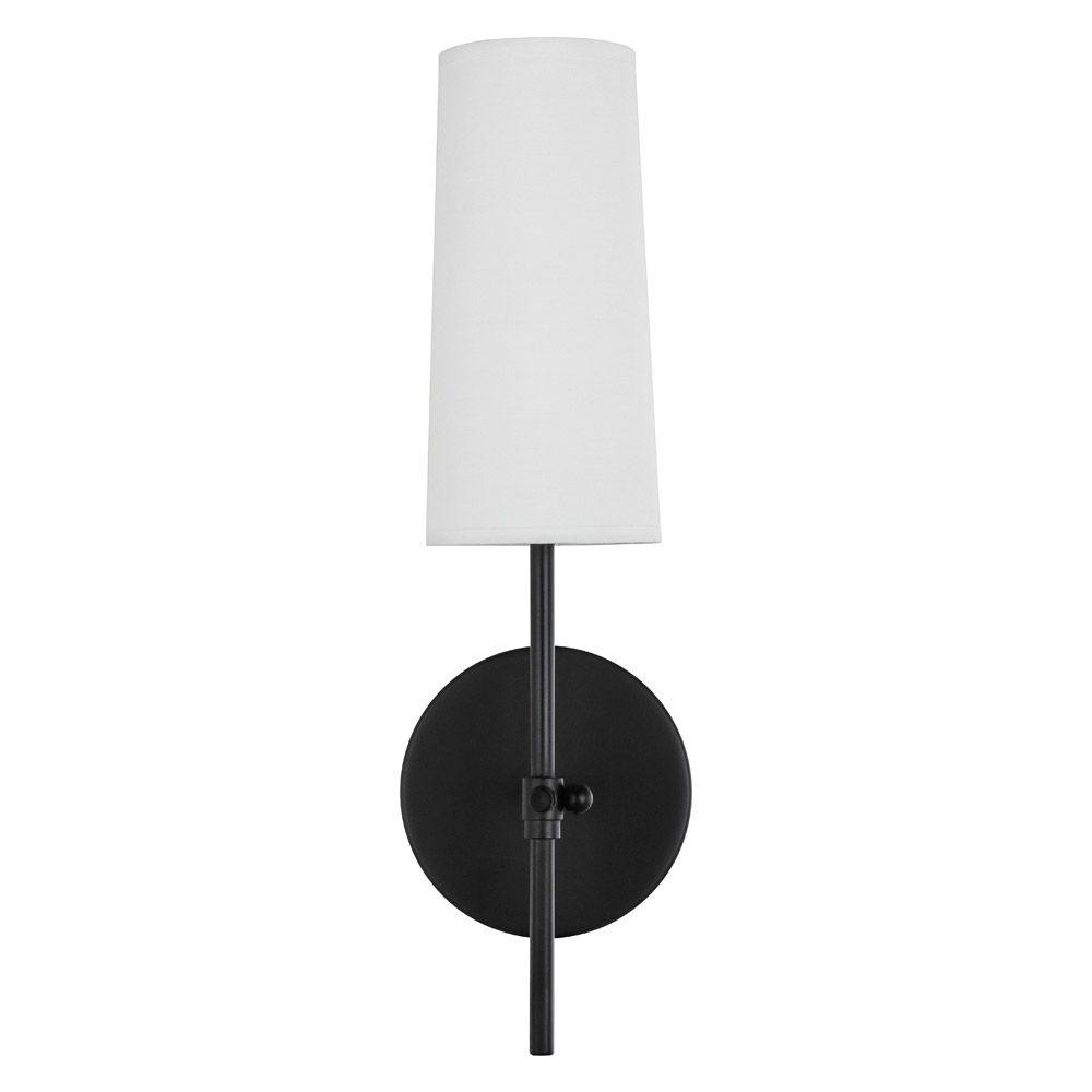 Elegant Mel 1 Light Wall Sconce - Black, L 4.75" (LD6004W5BK)