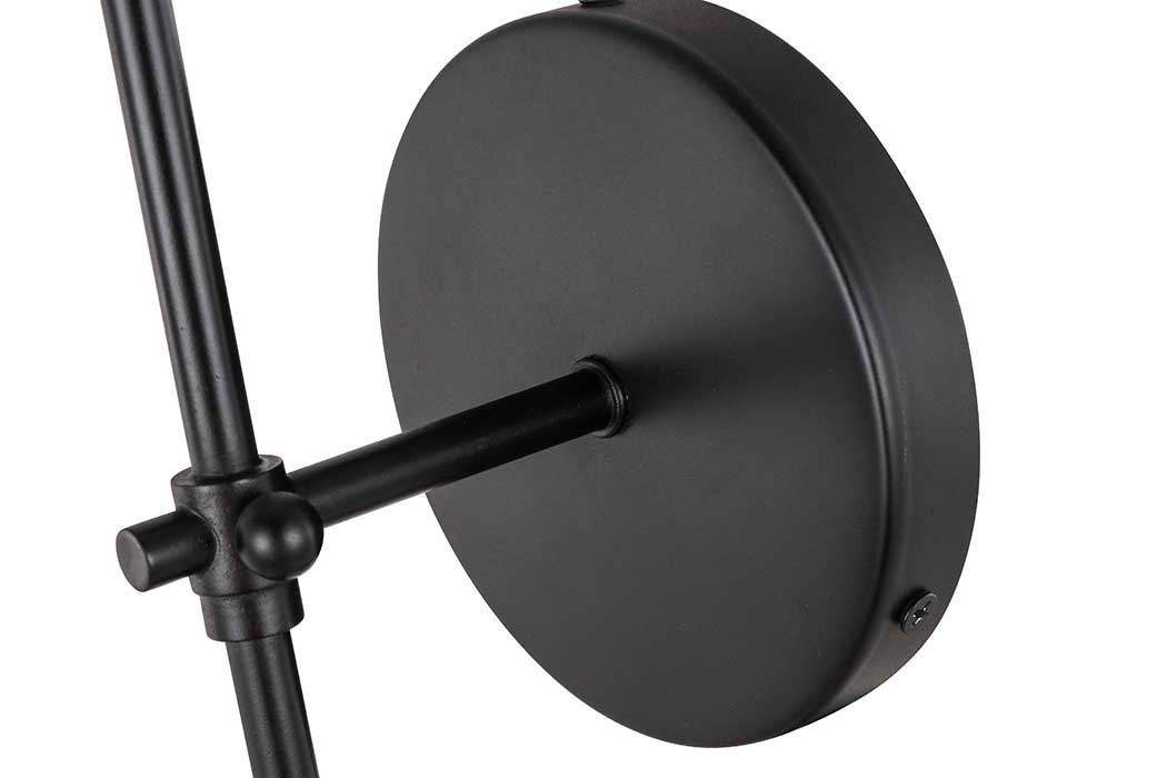Elegant Mel 1 Light Wall Sconce - Black, L 4.75" (LD6004W5BK)