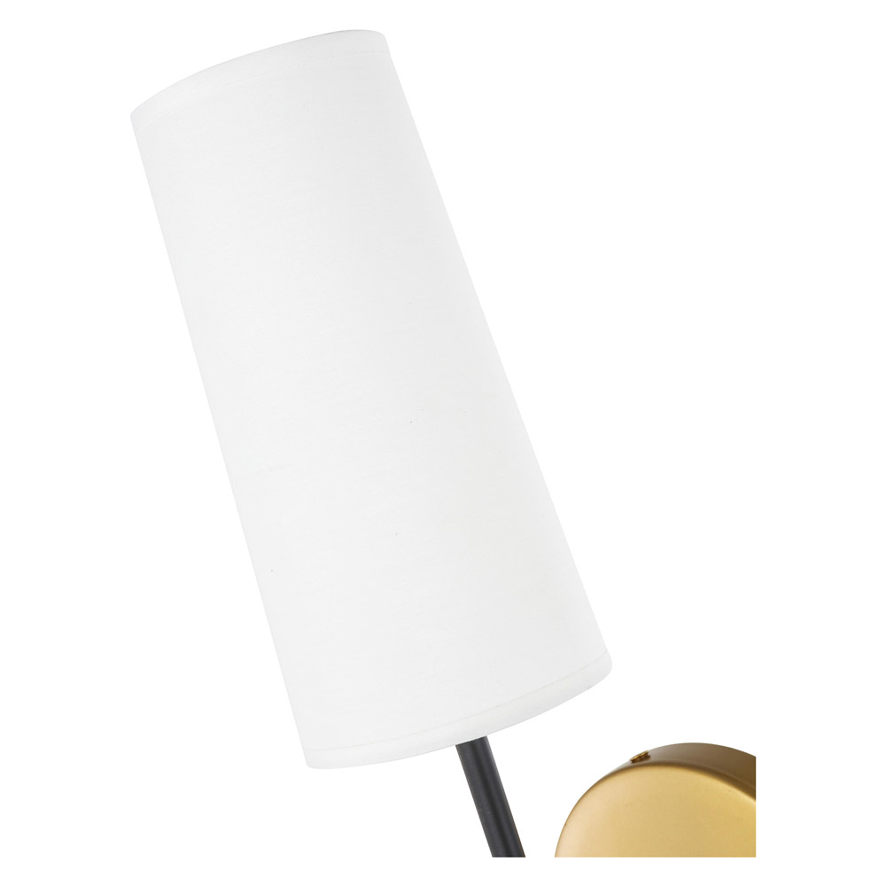 Elegant Mel 1 Light Wall Sconce - Brass/Black, L 4.75" (LD6004W5BRBK)