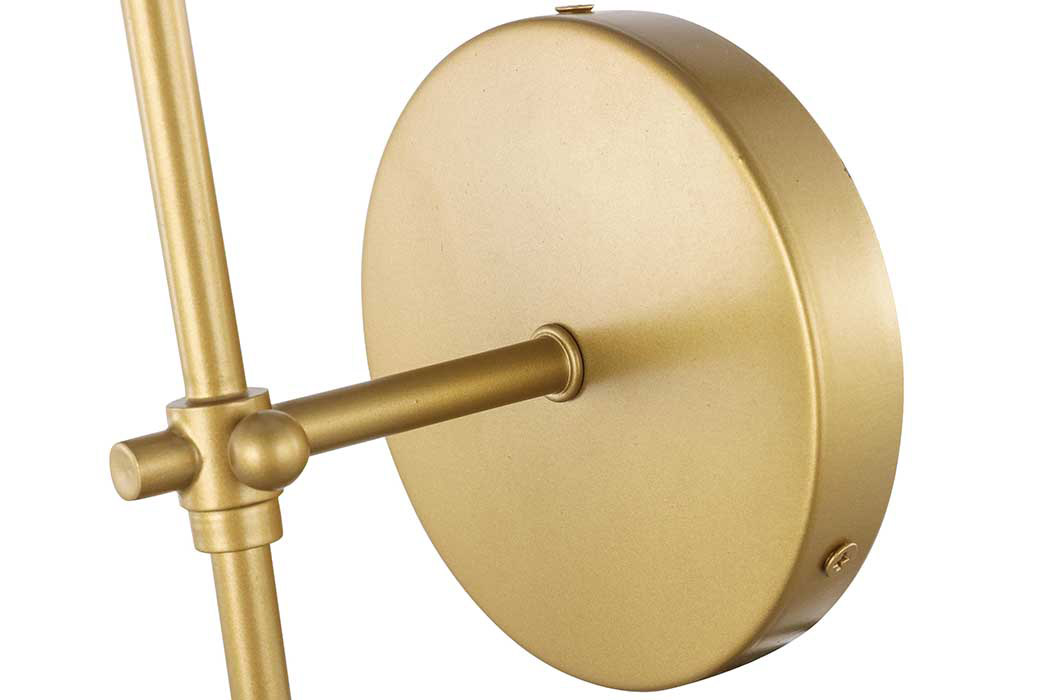 Elegant Mel 1 Light Wall Sconce - Brass, L 5.5" (LD6004W6BR)
