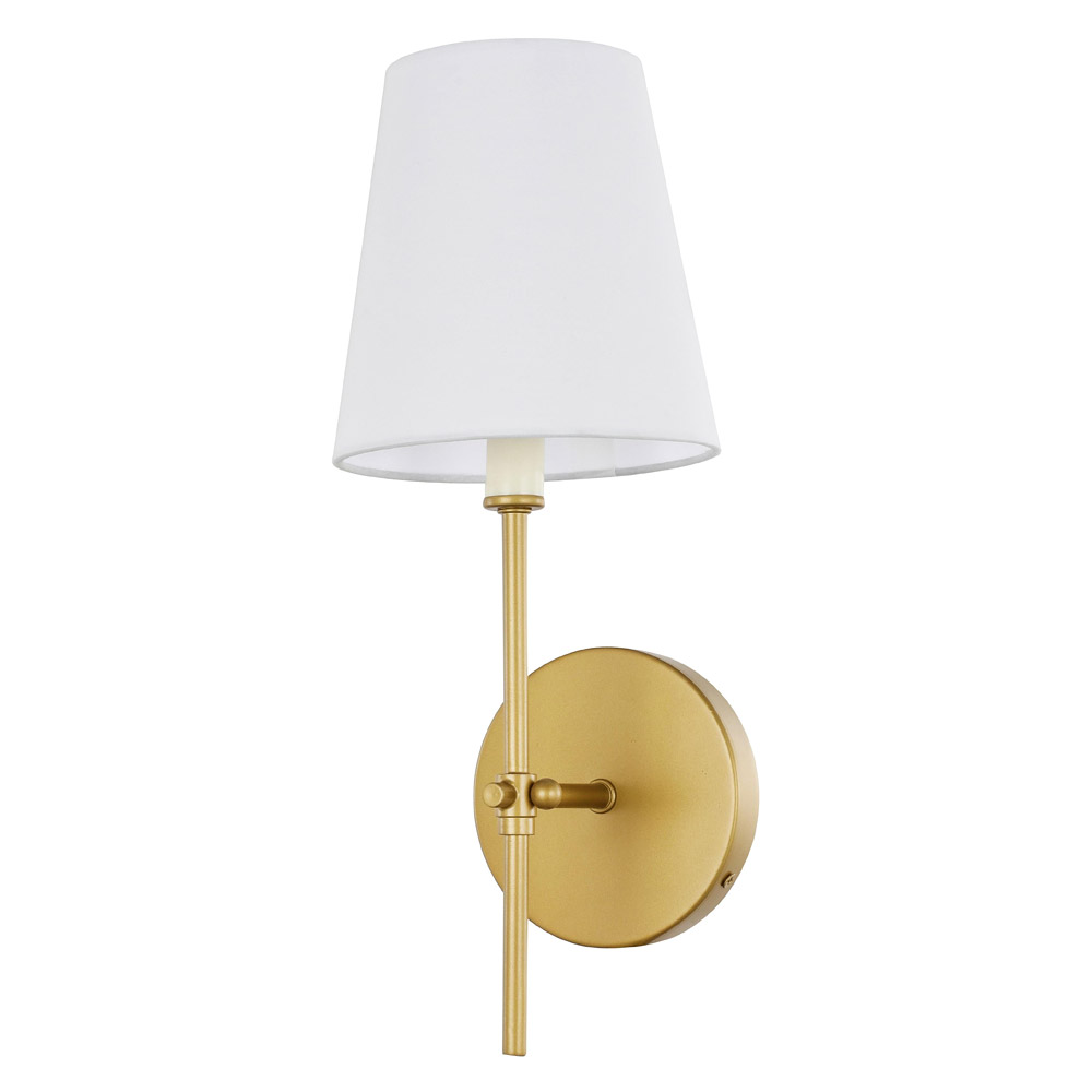 Elegant Mel 1 Light Wall Sconce - Brass, L 5.5" (LD6004W6BR)