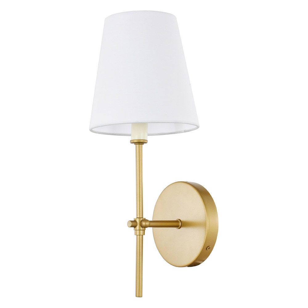 Elegant Mel 1 Light Wall Sconce - Brass, L 5.5" (LD6004W6BR)