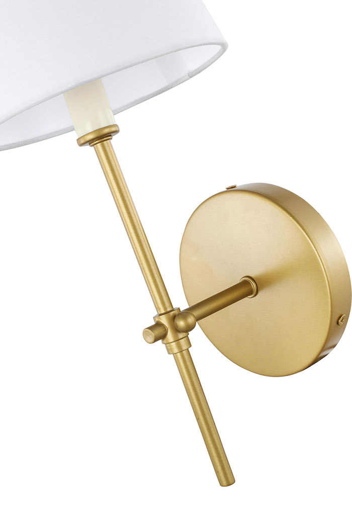 Elegant Mel 1 Light Wall Sconce - Brass, L 5.5" (LD6004W6BR)