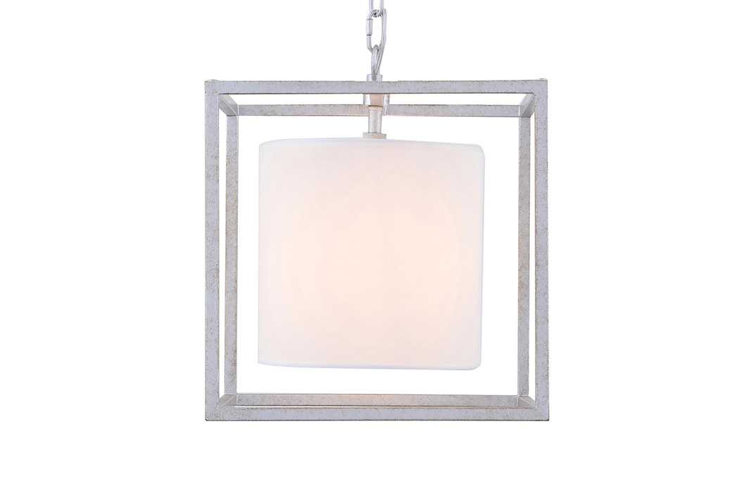 Elegant Pendant Light - Silver, L 12" (LD6005D12S)