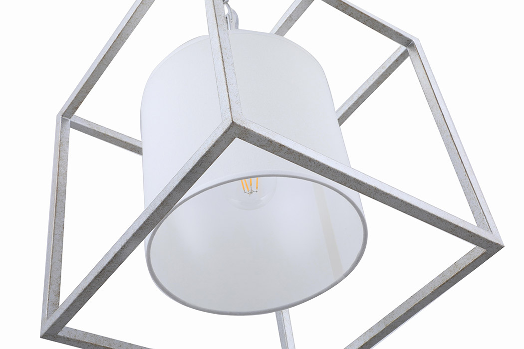 Elegant Pendant Light - Silver, L 12" (LD6005D12S)