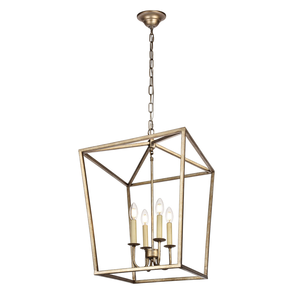 Elegant Maddox 1-Light Pendant - Silver, L 17" (LD6008D17S)