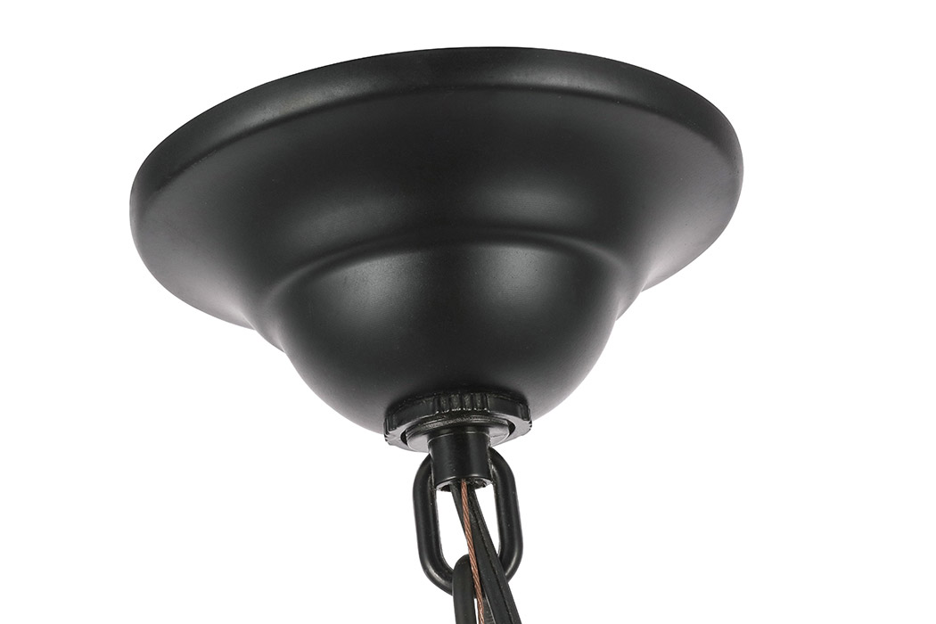 Elegant Maine 6-Light Chandelier - Black, L 36" (LD6010D36BK)