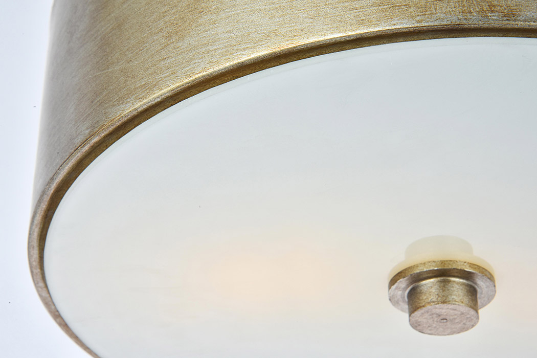 Elegant Flush Mount Light - Vintage Silver (LD6023)