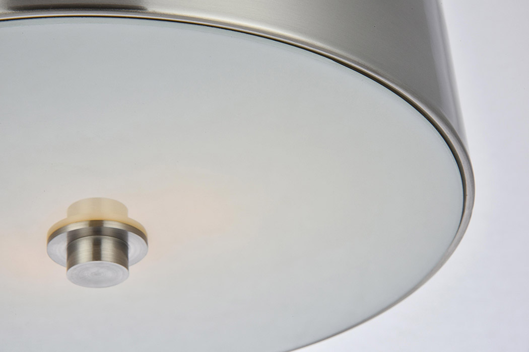 Elegant Flush Mount Light - Burnished Nickel (LD6025)
