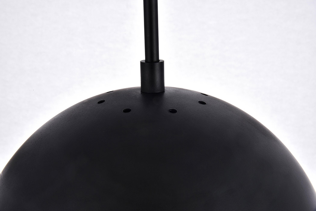 Elegant Pendant Light - Black, L 10" (LD6033BK)