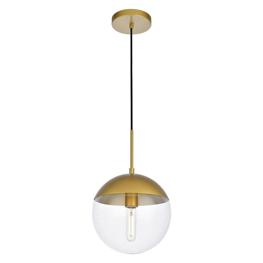 Elegant Pendant Light - Brass, L 10" (LD6037BR)