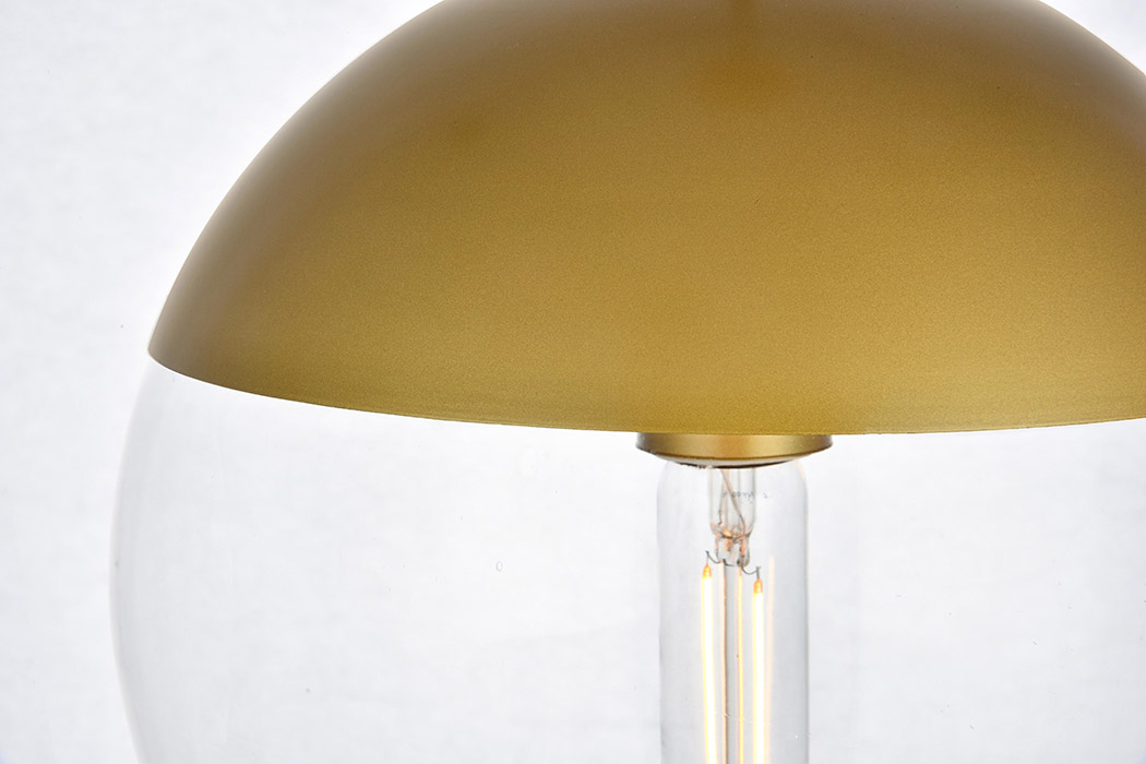 Elegant Pendant Light - Brass, L 10" (LD6037BR)