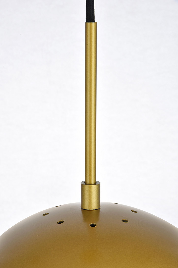 Elegant Pendant Light - Brass, L 10" (LD6037BR)