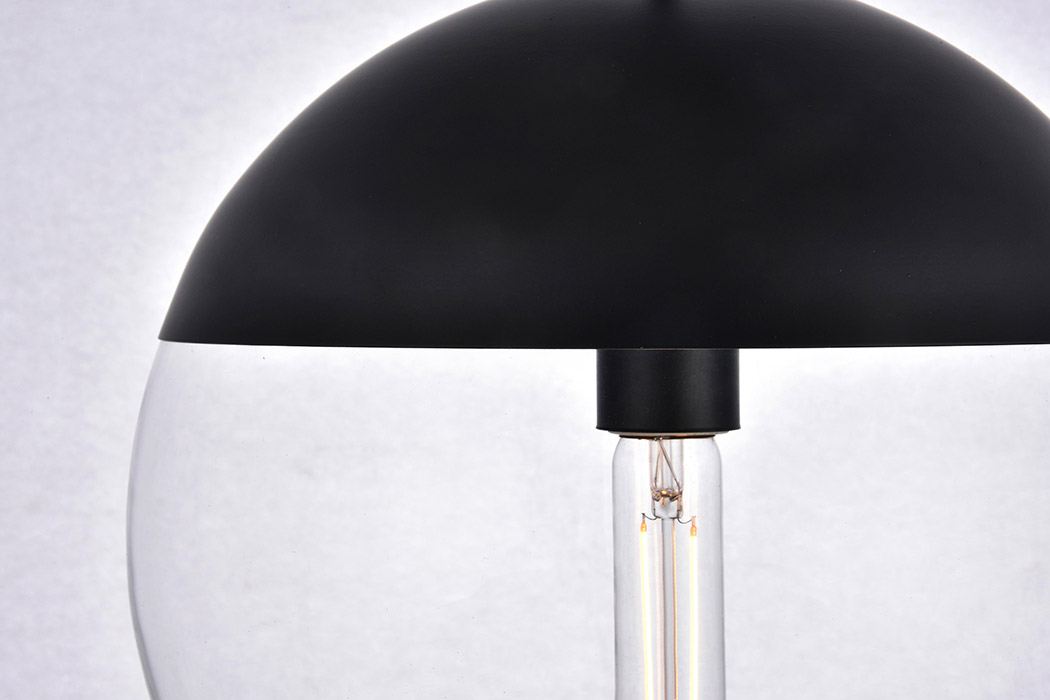 Elegant Pendant Light - Black, L 12" (LD6039BK)