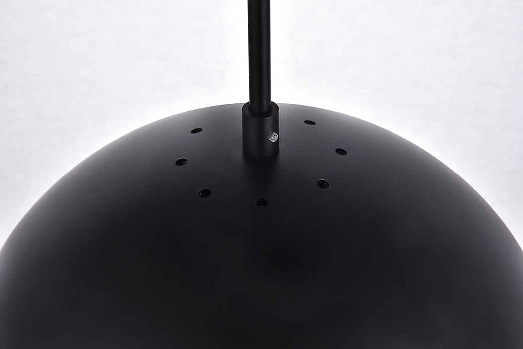 Elegant Pendant Light - Black, L 12" (LD6039BK)