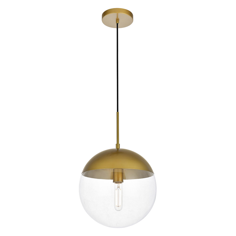 Elegant Pendant Light - Brass, L 12" (LD6043BR)