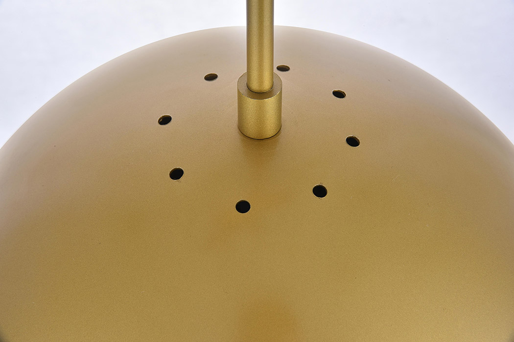 Elegant Pendant Light - Brass, L 12" (LD6043BR)