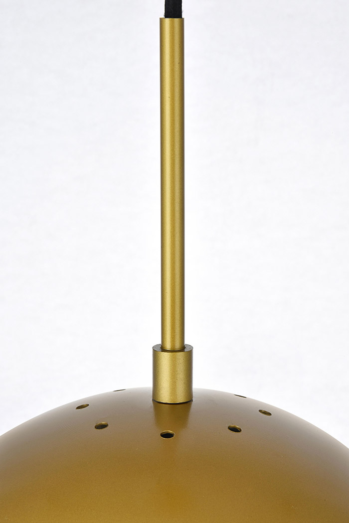 Elegant Pendant Light - Brass, L 12" (LD6043BR)