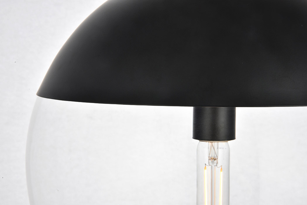 Elegant Pendant Light - Black, L 14" (LD6045BK)