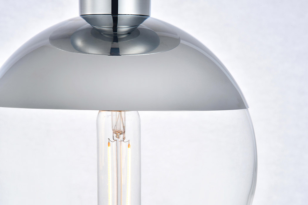 Elegant Flush Mount Light - Chrome, L 8" (LD6053C)