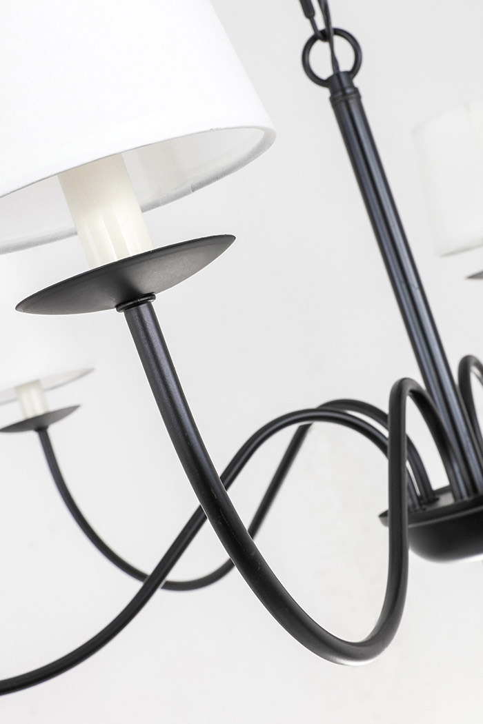 Elegant Chandelier - Black (LD6103D37BK)