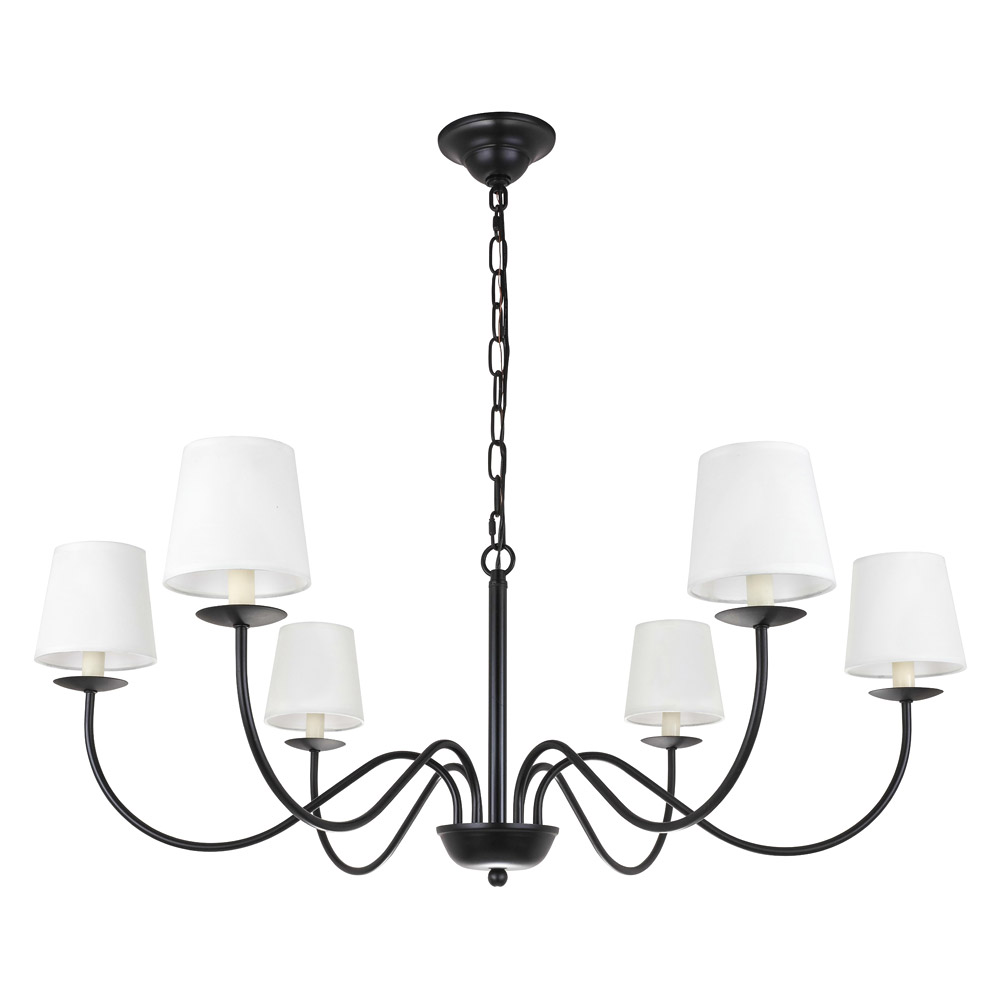 Elegant Chandelier - Black (LD6103D37BK)