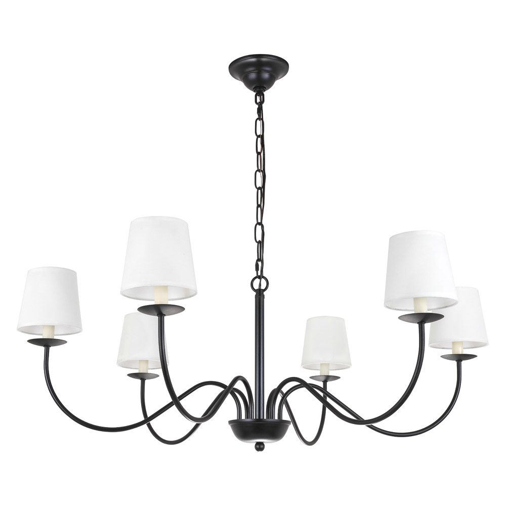 Elegant Chandelier - Black (LD6103D37BK)