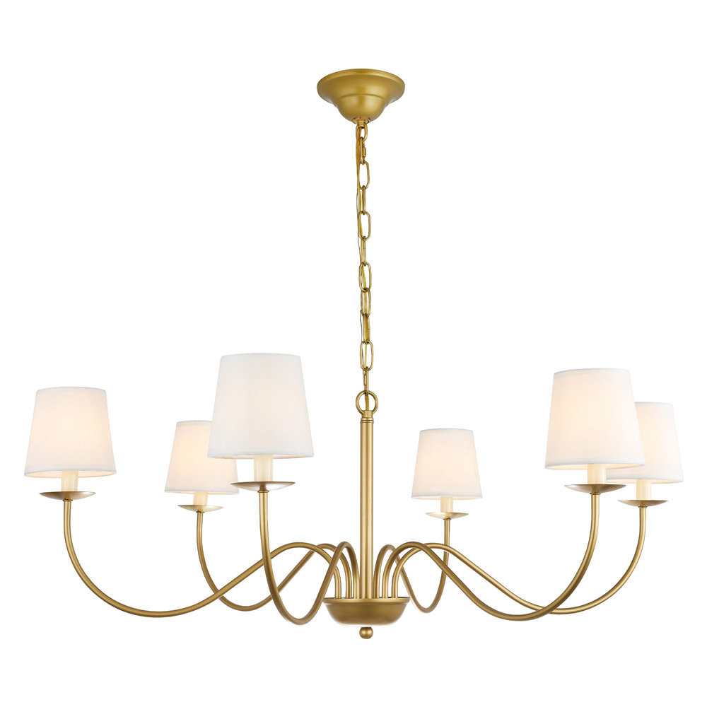 Elegant Chandelier - Brass (LD6103D37BR)