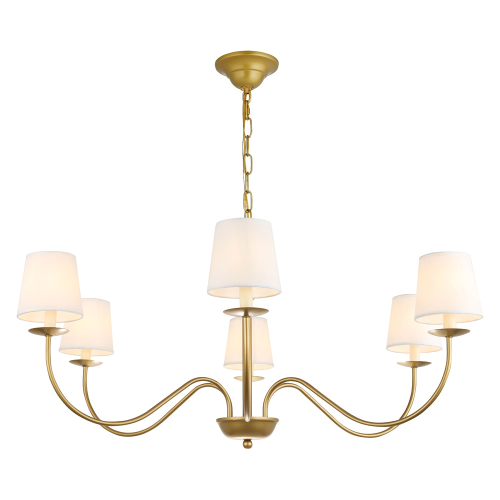 Elegant Chandelier - Brass (LD6103D37BR)