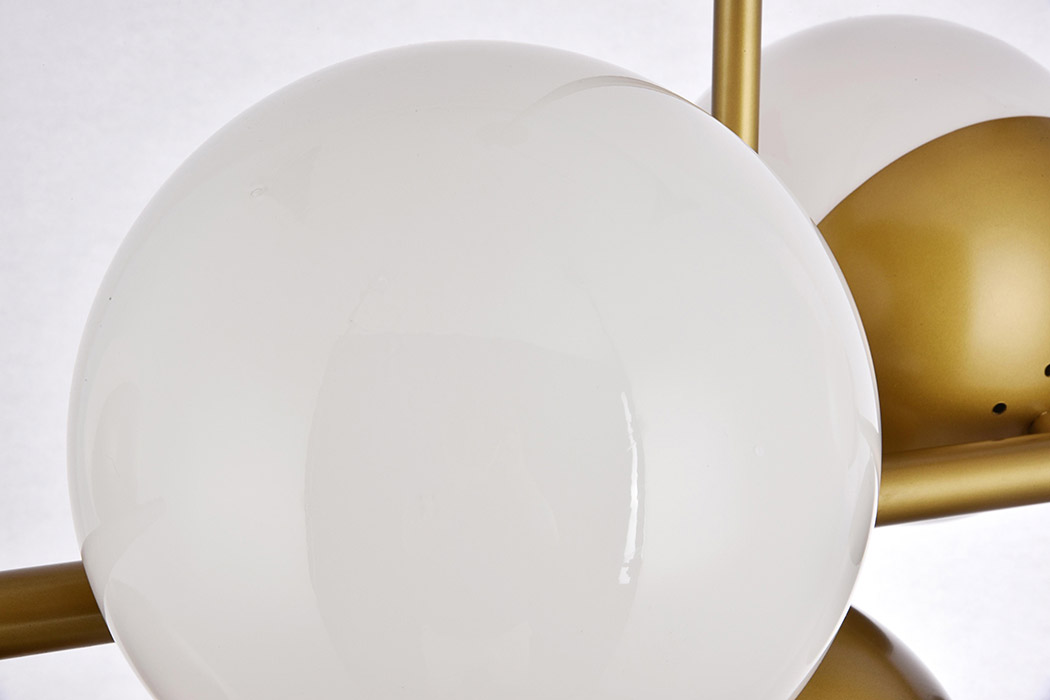 Elegant Pendant Light - Brass/Glass Matte (LD6138BR)
