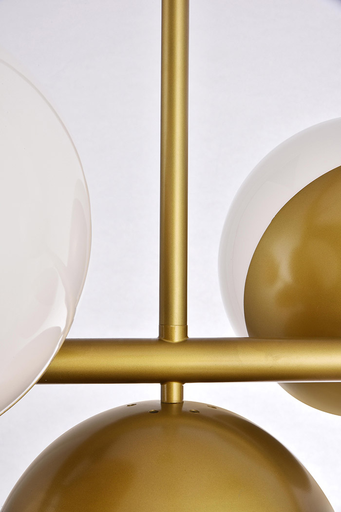 Elegant Pendant Light - Brass/Glass Matte (LD6138BR)